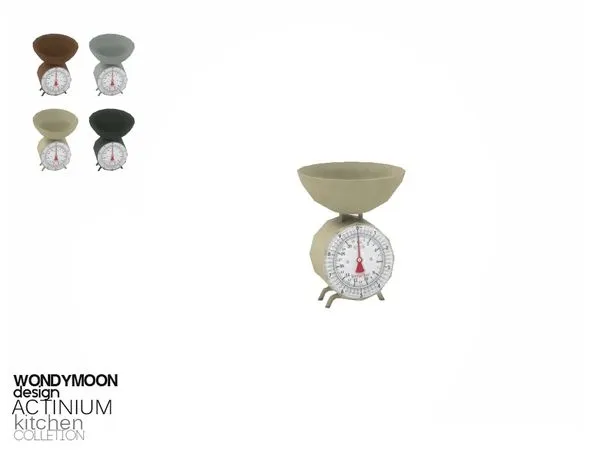 Actinium Kitchen Scales - The Sims 4 Custom Content