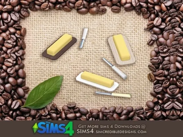 Cafeteria goodies butter by thesimsresource - The Sims 4 Custom Content