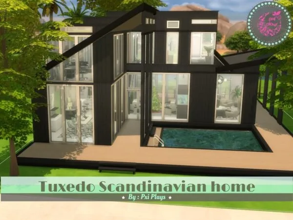 Maxis Match Tuxedo Scandinavian Home - The Sims 4 Custom Content