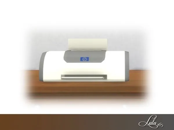 Porter Home Office Decor Printer - The Sims 4 Custom Content