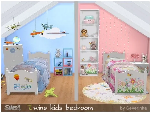 Twins kidsroom - The Sims 4 Custom Content