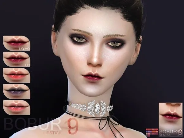 Bobur Lipstick N19 - The Sims 4 Custom Content