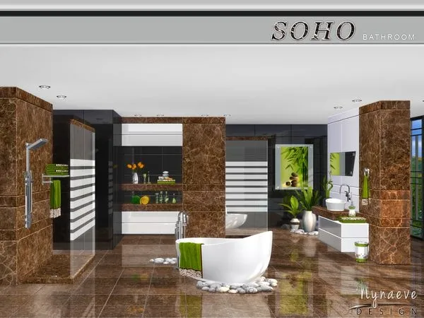 Soho Bathroom by thesimsresource - The Sims 4 Custom Content