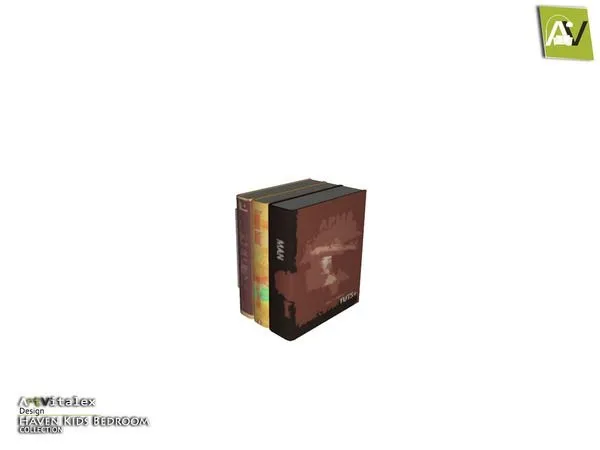Haven Kids Vertical Books - The Sims 4 Custom Content