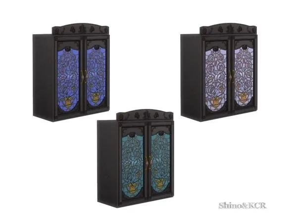 French Quarter Cabinet 2 Glassdoors - The Sims 4 Custom Content