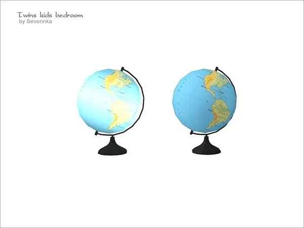 [Twins kidsroom] globe lamp - The Sims 4 Custom Content