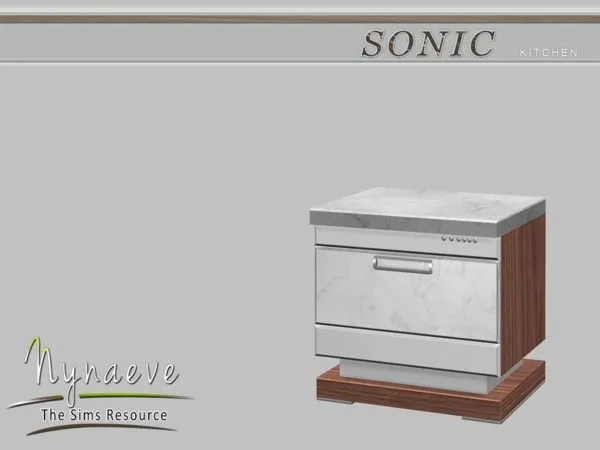 Sonic Dishwasher (wall version) - The Sims 4 Custom Content