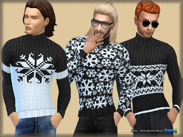 Snowflake Sweater - The Sims 4 Custom Content