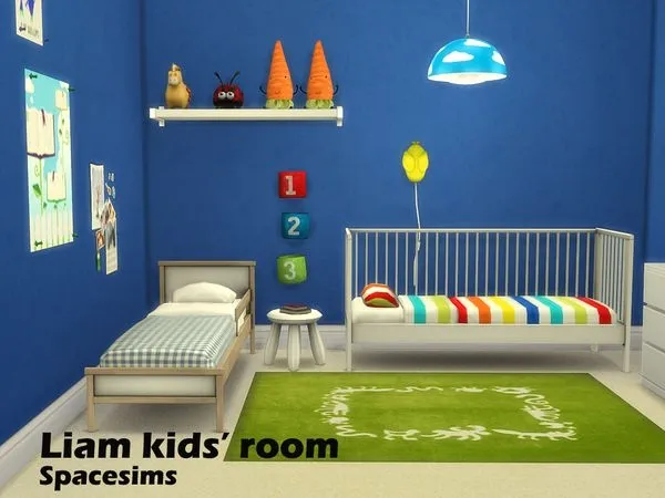 Liam kids' room by thesimsresource - The Sims 4 Custom Content