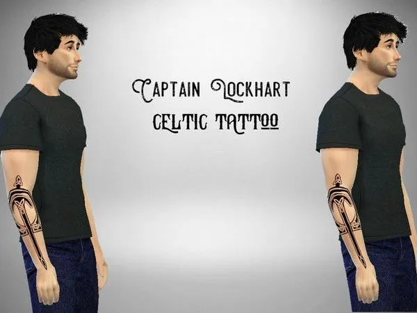 Mix Celtic Tattoo by Captain Lockhart - The Sims 4 Custom Content