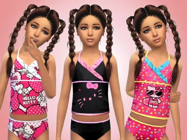Hello Kitty Swimsuits - The Sims 4 Custom Content