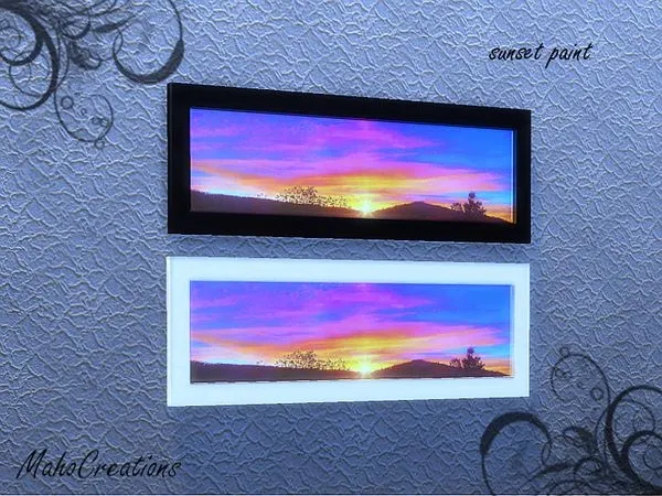Moon and Sunset Paint - The Sims 4 Custom Content