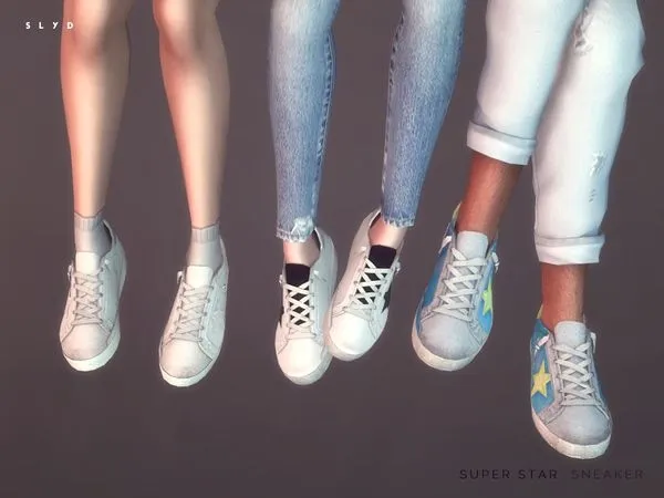 Super Star Sneakers - The Sims 4 Custom Content