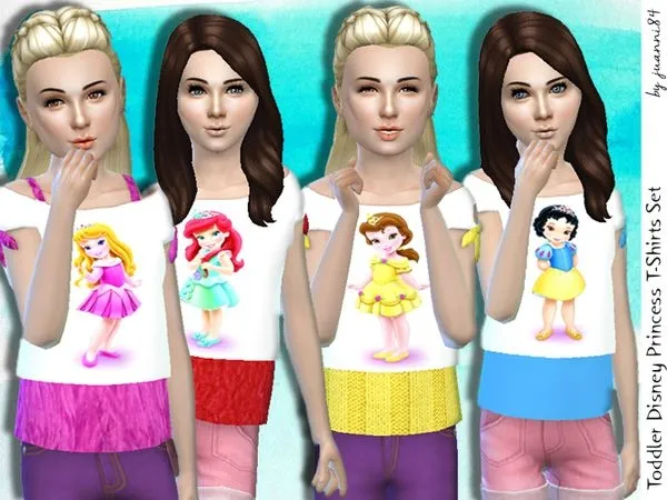 Toddler Disney Princess T shirt - The Sims 4 Custom Content
