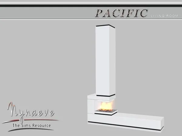 Pacific Heights Fireplace by thesimsresource - The Sims 4 Custom Content