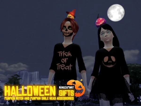 manueaPinny Pumpkin head - The Sims 4 Custom Content
