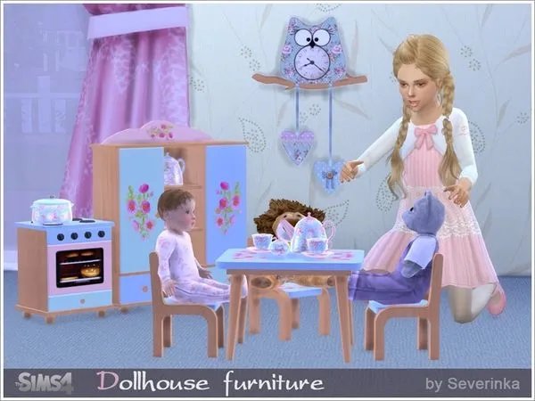 Dollhouse furniture set - The Sims 4 Custom Content
