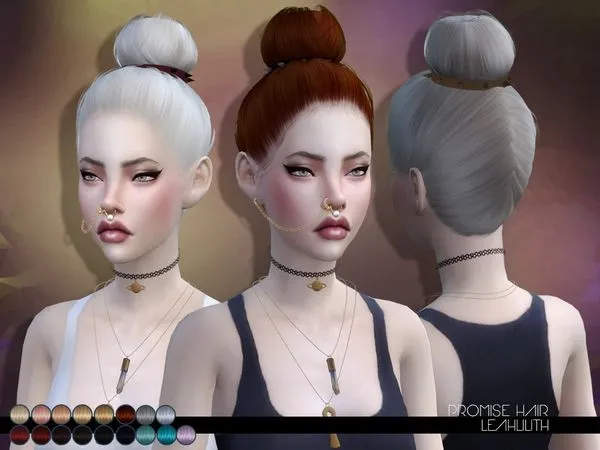 LeahLillith Promise Hair - The Sims 4 Custom Content