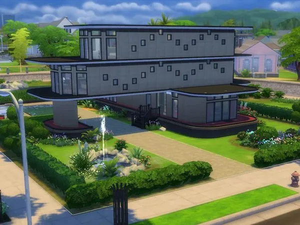 Maxis Match Modern Art Deco House - The Sims 4 Custom Content