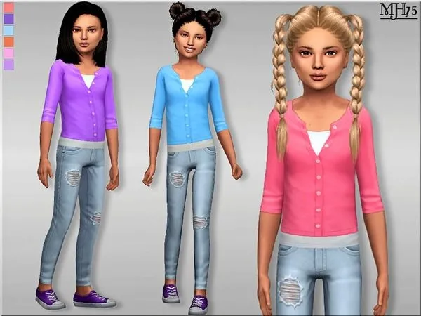 S4 Casual Summer Outfit [CF] - The Sims 4 Custom Content