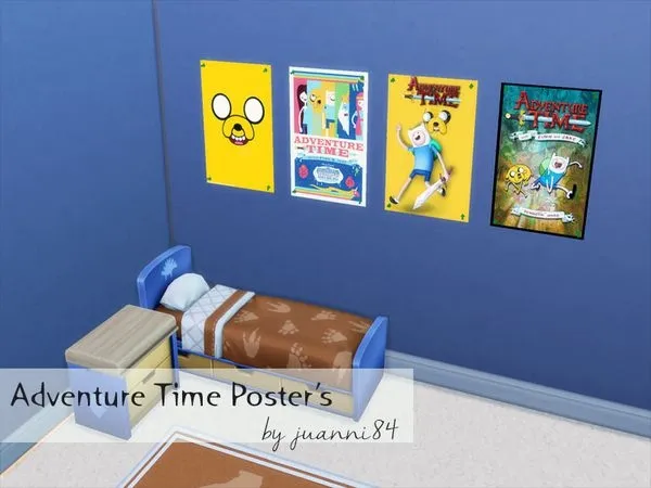Adventure Time Poster Set - The Sims 4 Custom Content