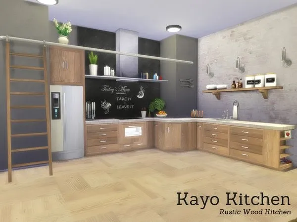 Kayo Kitchen by thesimsresource - The Sims 4 Custom Content