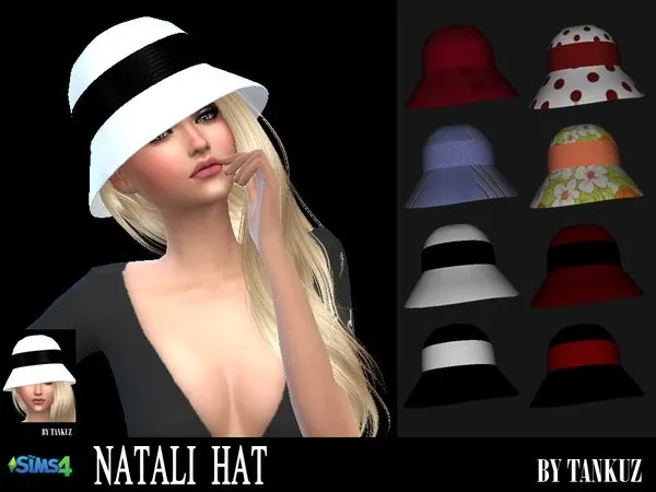 Natali Hat by Tankuz - The Sims 4 Custom Content