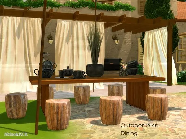 Outdoor 2016 Dining - The Sims 4 Custom Content