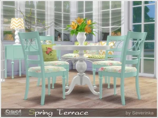 Spring Terrace by thesimsresource - The Sims 4 Custom Content