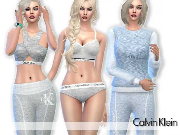 Calvin Klein Sleepwear Set - The Sims 4 Custom Content