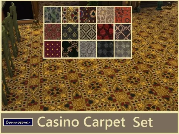 Casino Carpet Set - The Sims 4 Custom Content