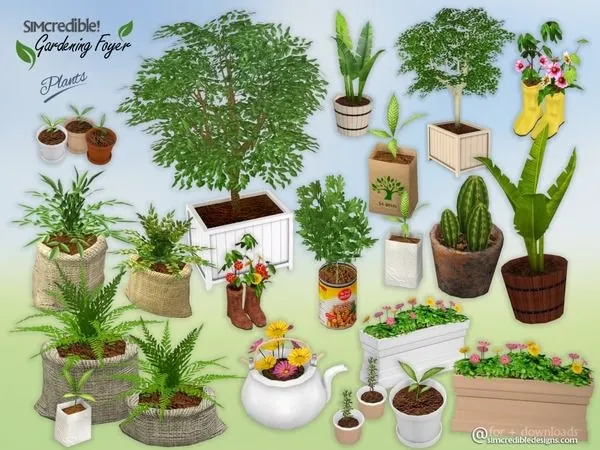 Gardening Foyer Plants - The Sims 4 Custom Content