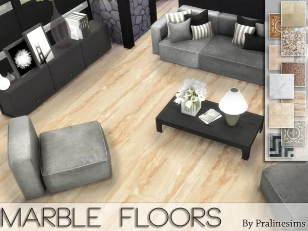 Marble Floors by thesimsresource - The Sims 4 Custom Content