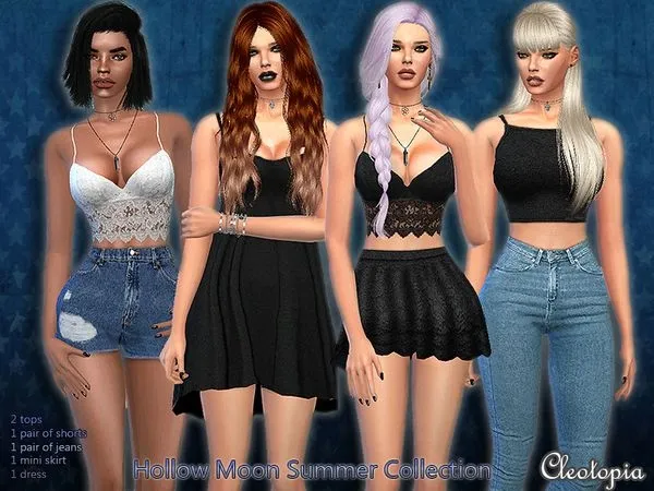 Set38 The Hollow Moon Summer - The Sims 4 Custom Content