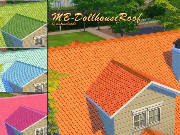 MB DollhouseRoof - The Sims 4 Custom Content