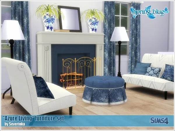 Azure Living by thesimsresource - The Sims 4 Custom Content