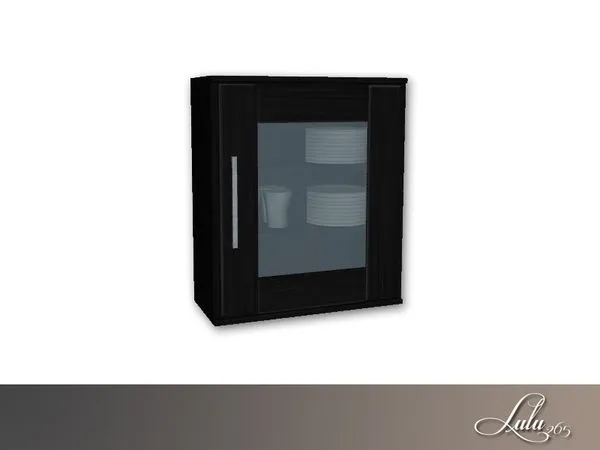 Essentials Kitchen Cabinet Glass Doors - The Sims 4 Custom Content