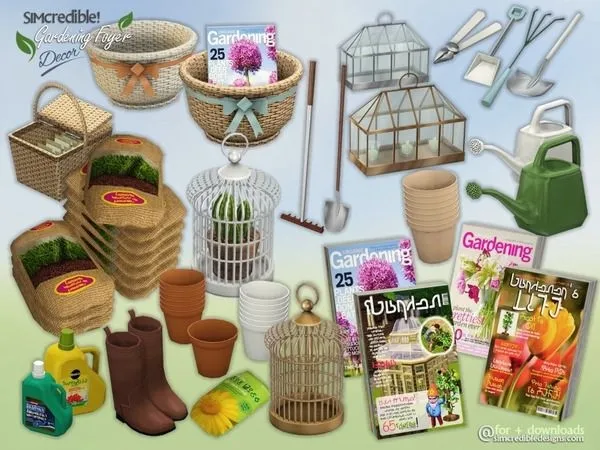 Gardening Foyer decor - The Sims 4 Custom Content
