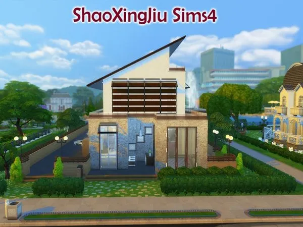 Maxis Match Modern Single House - The Sims 4 Custom Content