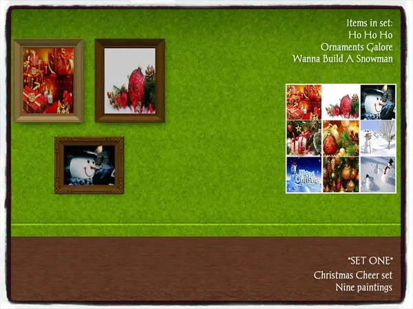 Christmas Cheer SET ONE - The Sims 3 Custom Content