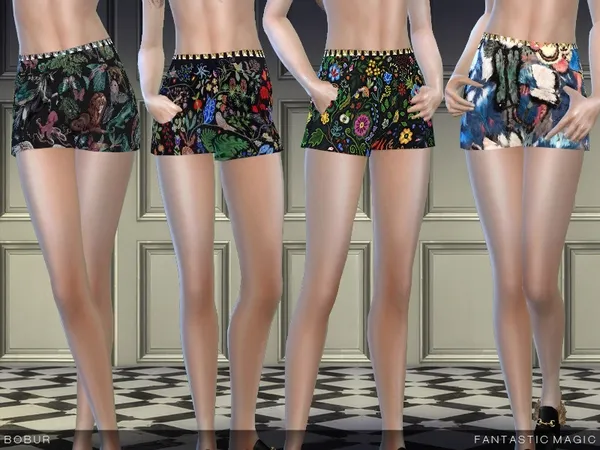 Bobur fantastic magic shorts - The Sims 4 Custom Content