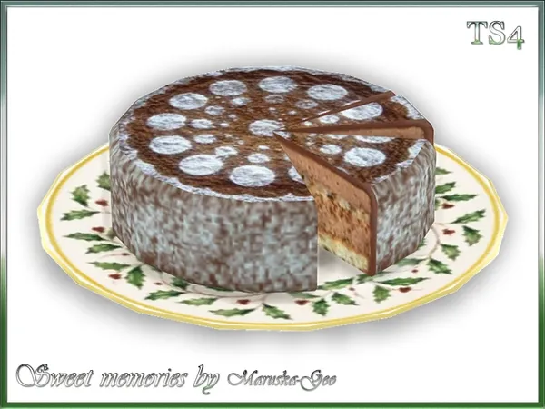 Maruska Geo Sweet memories Cake by thesimsresource - The Sims 4 Custom Content