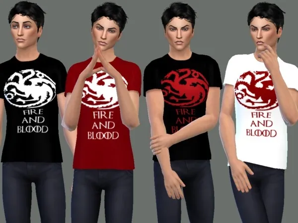Game of Thrones Tee Shirt - The Sims 4 Custom Content