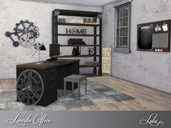 Alpha Lincoln Office by thesimsresource - The Sims 4 Custom Content
