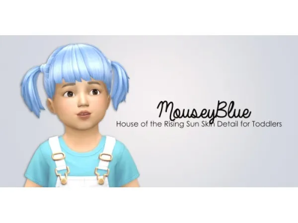 Maxis Match MouseyBlue Skin Detail for Toddlers - The Sims 4 Custom Content