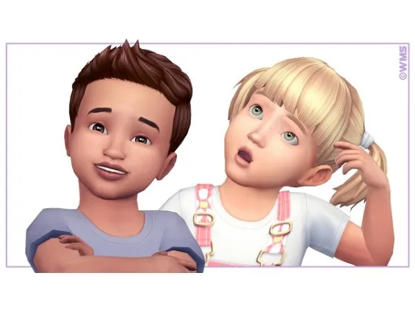 Maxis Match Toddler Brows - The Sims 4 Custom Content