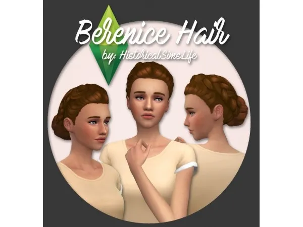 Maxis Match Berenice Hair - The Sims 4 Custom Content