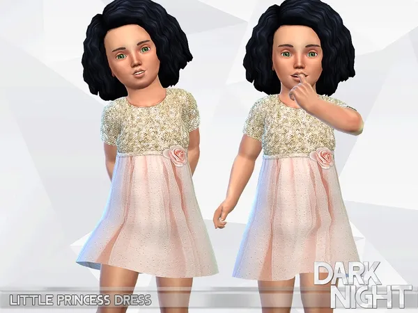 Alpha Little Princess Dress - The Sims 4 Custom Content