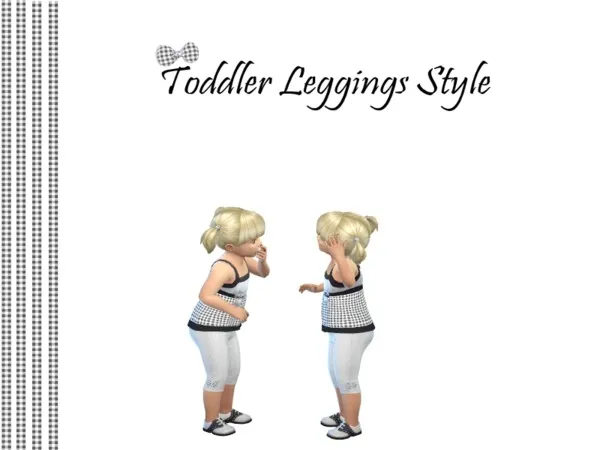 Alpha Toddler Style Leggings - The Sims 4 Custom Content