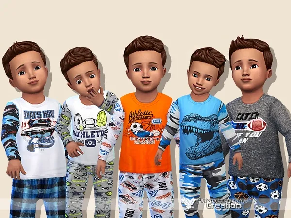 Alpha Sporty Pyjama Collection for - The Sims 4 Custom Content